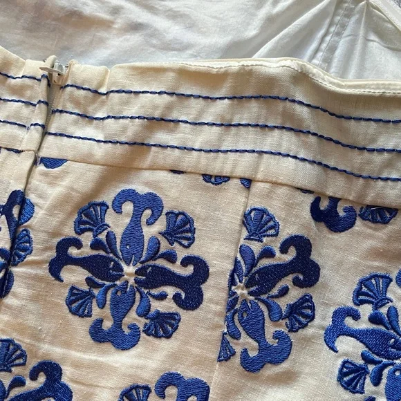 Lilly Pulitzer strapless linen blend fish embroidered dress - Picture 7 of 13